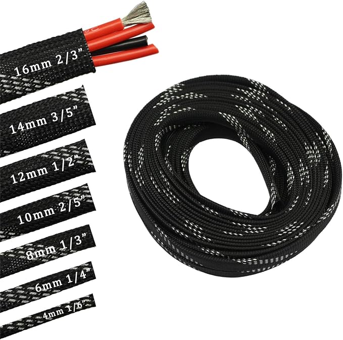 30ft PET Expandable Sleeving Wire Cable Sleeve - Image 2