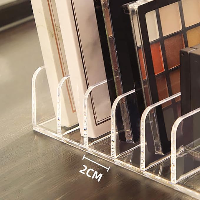 8 Slot Eyeshadow Makeup Palette Organizer, Acrylic Desk Organizer - Image 3