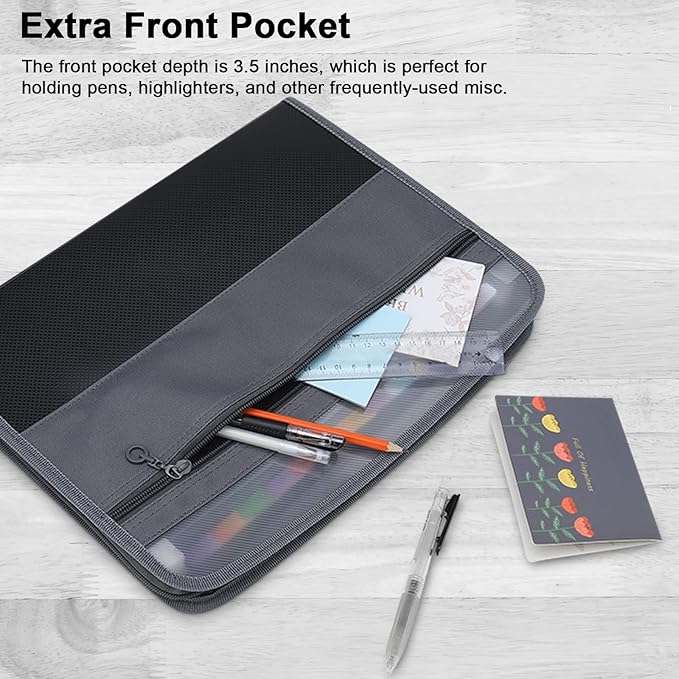 NAFY Expanding File Folder, 13 Pockets Document Organizer - Image 4