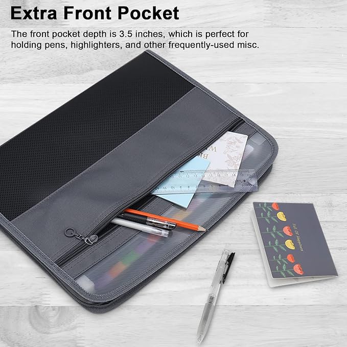 NAFY Expanding File Folders, 13 Pockets Document Organizer - Image 4