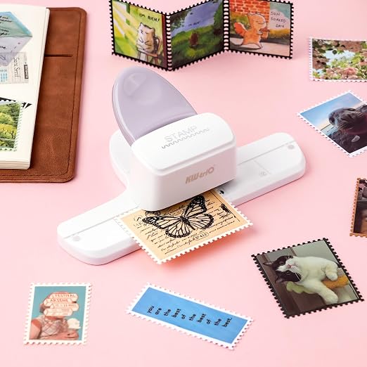 Stamp Puncher - Adjustable Postage Stamp Border Punch Stamp Shaped Paper Punch by CYFUNDESIGN