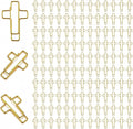 150 Pack Gold Cross Paper Clips, Decorative Paper Clips and Bookmarks by Unknown