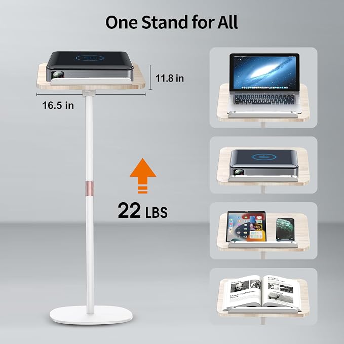 NAMON 2-in-1 Dual-use Floor & Desktop Book Stand, Sturdy Metal & Wood Build - Image 6