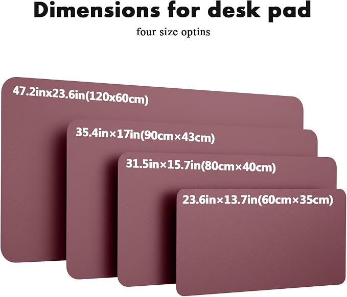 YSAGi Double-Sided Desk Pad, Leather Desk Mat, Eco Cork Desk Pad Protector - Image 8