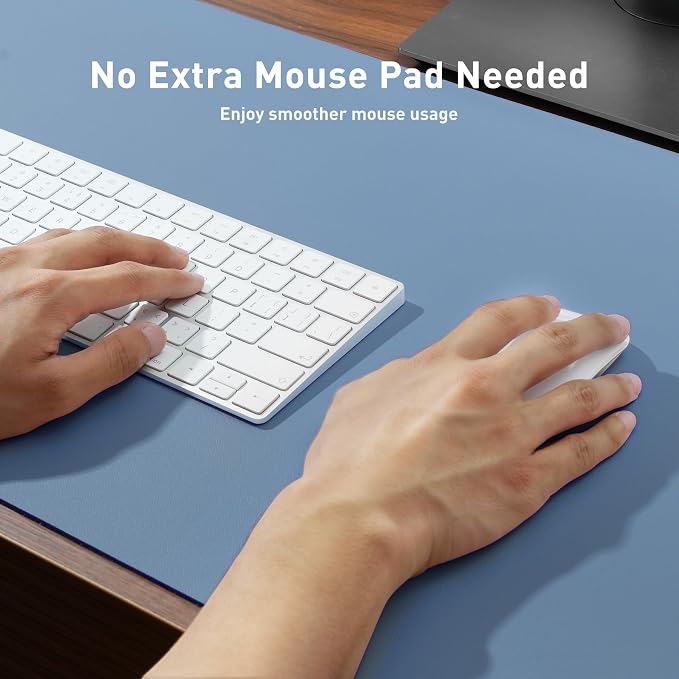 Aothia Leather Desk Pad Protector, Large Mouse Pad, Office Desk Mat, Non-Slip - Image 3