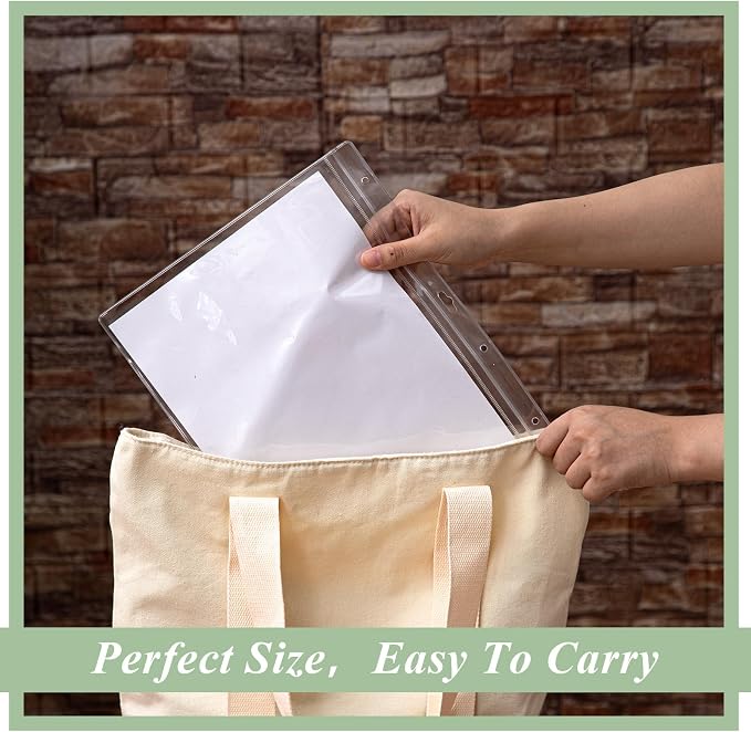 Sinload 20 Pcs Heavy Duty Sheet Protector 8.5 x 11 Inch Job Ticket Holder - Image 4