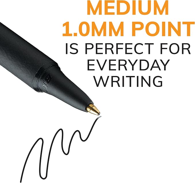 BIC Retractable Ballpoint Pens, 1.0 mm, Medium Point, BICSCSM11BE - Image 3