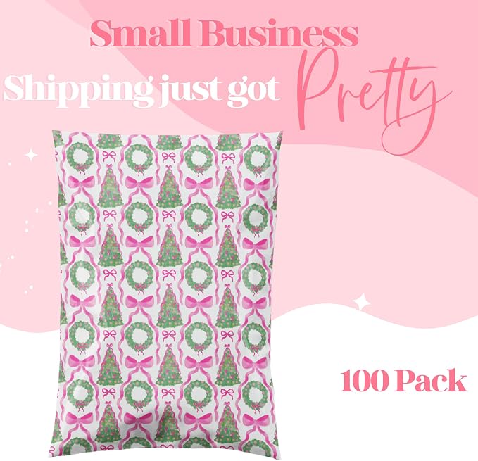 14.5x19 Designer Poly Mailer 100 Pack Heavy Duty Waterproof Self Seal Shipping - Image 4