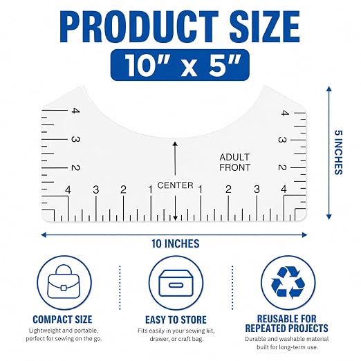 10 PCS Tshirt-Ruler Guide, T-Shirt Measurement Tools - Image 5