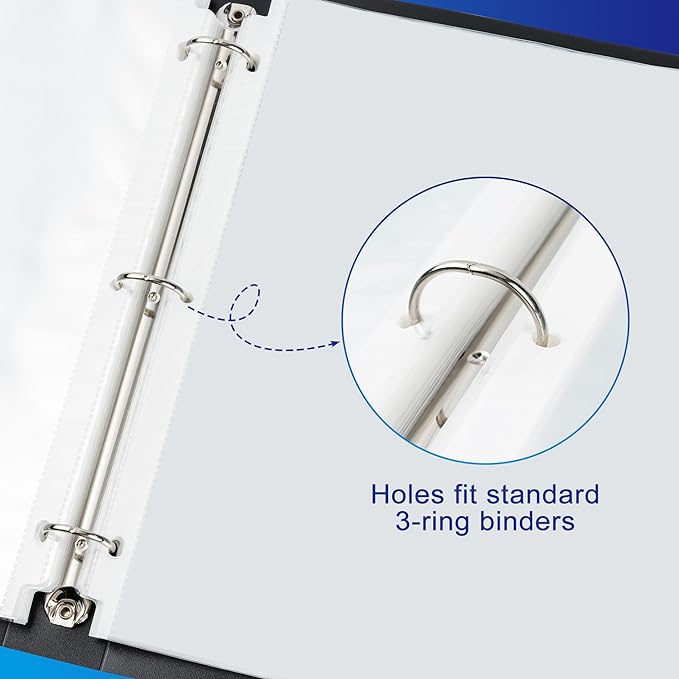 200 Pack Clear Sheet Protectors, 8.5 x 11 inch Page Protectors - Image 3