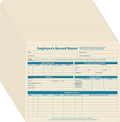 Qilery 50 Pcs Employee File Folders, 9.5 x 11.75 Inches Record File Jacket No by Qilery