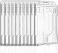 Pawfly 50 Pack Vertical 2-Card Badge Holder by Pawfly