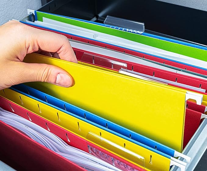 HERKKA Extra Capacity Hanging File Folders, 60 Pack Reinforced Letter Size - Image 7