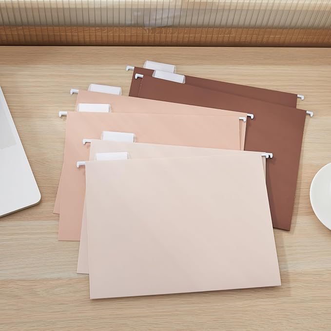 Y YOMA 6 Pack Gradient Hanging File Folders Letter Size Decorative Hanging - Image 8