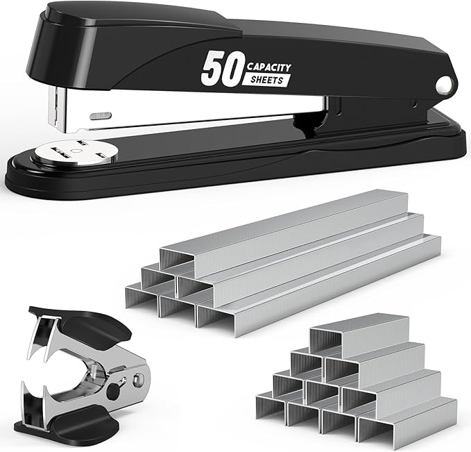 Metal Stapler Heavy Duty 50 Sheet Capacity by swihauk