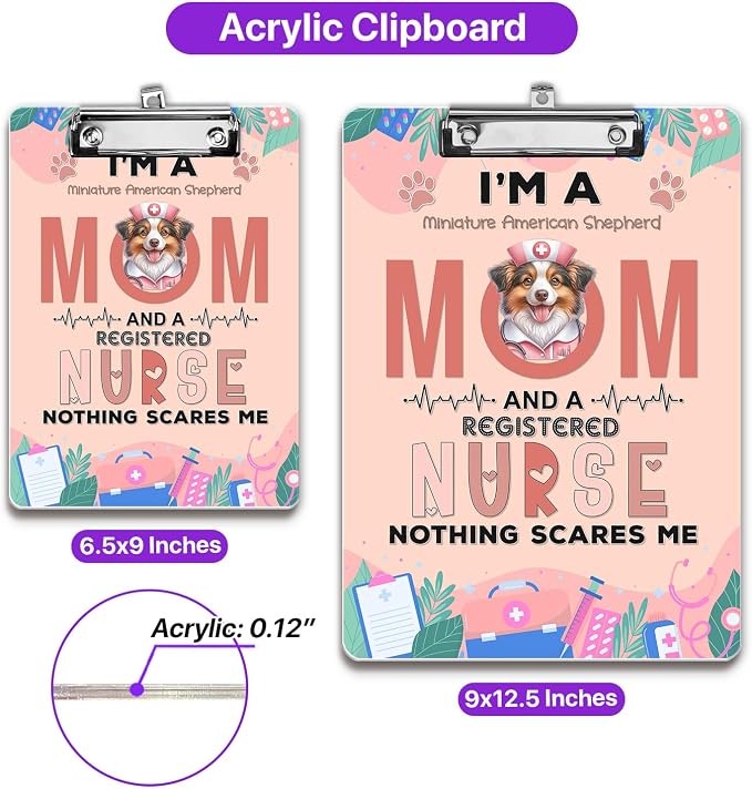 I'm a Miniature American Shepherd Mom and a Registered Nurse Nothing Scares Me - Image 5