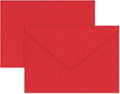 YINUOYOUJIA 50 PCS Pearl Red Envelopes A7, 5 x 7 Red Shimmer Envelopes by YINUOYOUJIA