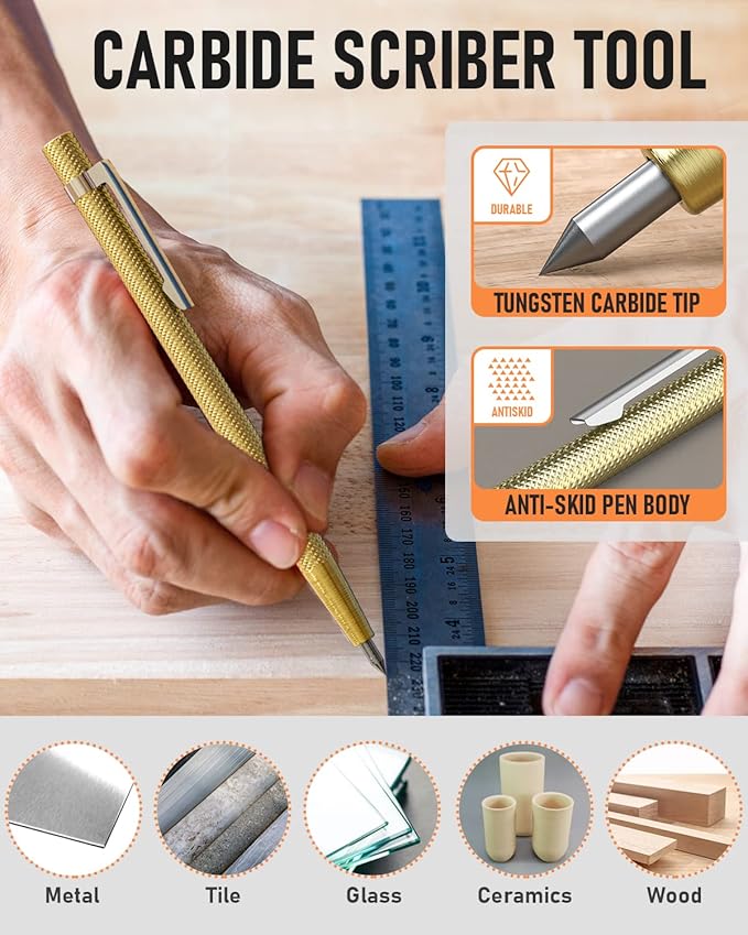 Nicpro 16 Pack Mechanical Carpenter Pencil Set - Image 6