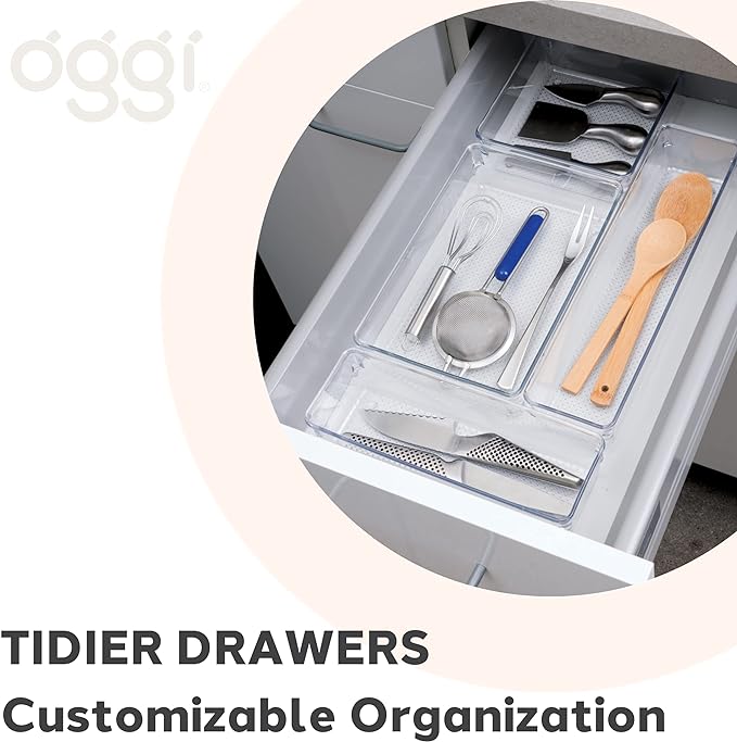 Oggi Clear Drawer Organizer | 6" X 9" | Pack of 2 | - Image 6