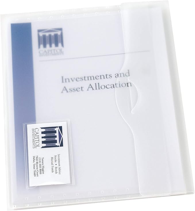 Avery Translucent Document Wallet, Holds up to 50 Pages by Avery