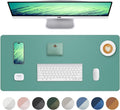 Leather Desk Pad Protector, Mouse Pad, Office Mat, Non-Slip PU Leather Blotter by AFIING