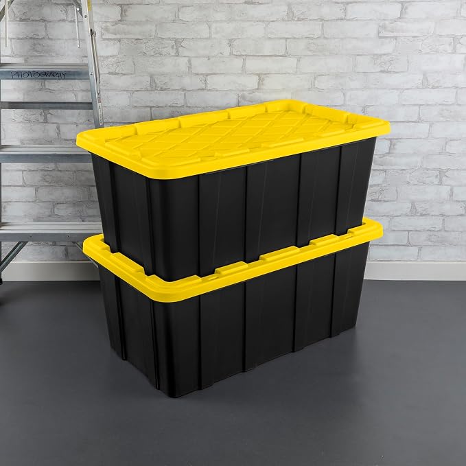 Sterilite 8-Pack Industrial Tote, Plastic Storage Container Bins - Image 7