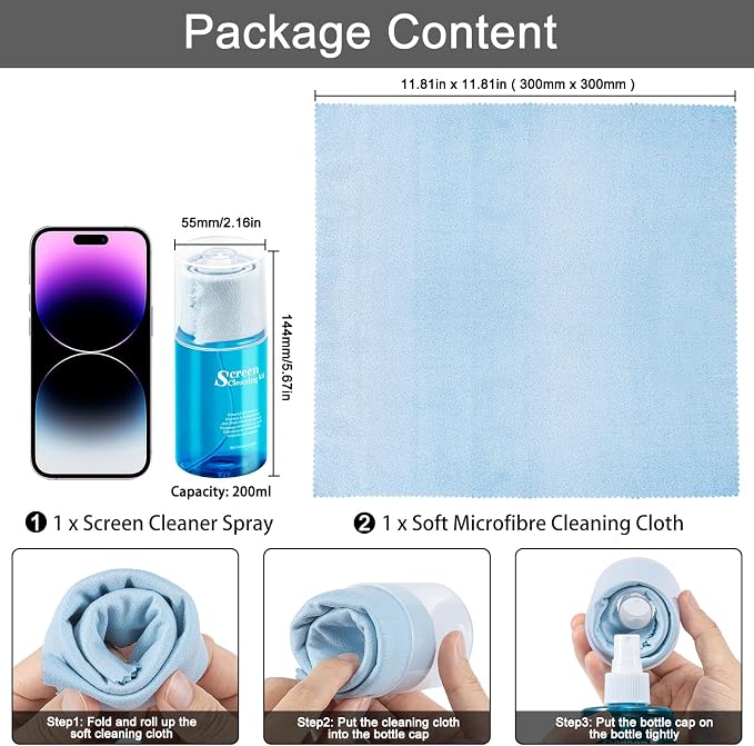 Car Screen Cleaner Spray, walrfid TV Computer Laptop Touchscreen Mist Cleaning - Image 2
