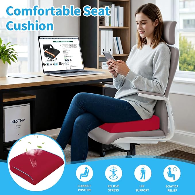 TranquilRelax 2XL Seat Cushion, Memory Foam Cushion - Image 7