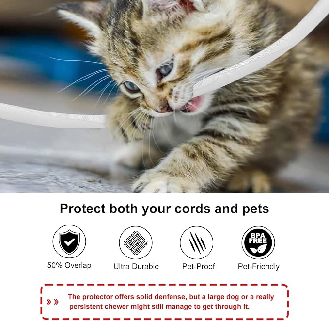 Secbolt Cord Protectors from Pets No Chew, 10ft - Image 3