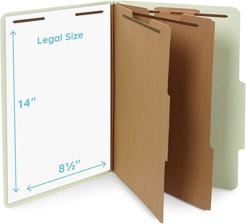 10 Legal Size Classification Folders - Image 2