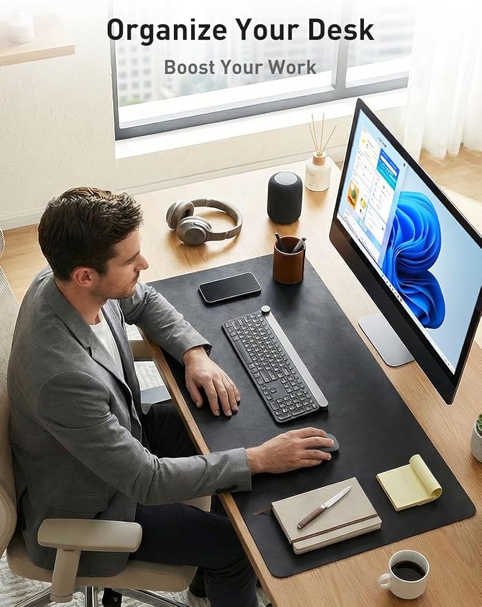 Aothia Faux Leather Desk Mat - Image 3