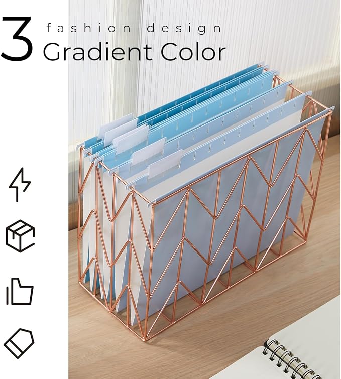 Y YOMA 36 Pack Gradient Hanging File Folders Letter Size Decorative Hanging - Image 4