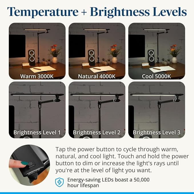 UPLIFTDESK E7 LED Desk Lamp - Image 3