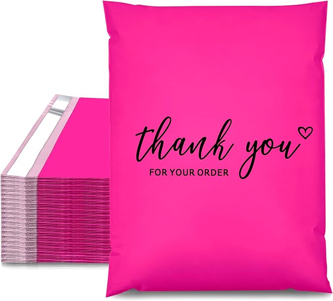 JinRuiKJ Thank You Poly Mailer 12x15.5 Inch 50 PCS, Shipping Bags by JinRuiKJ