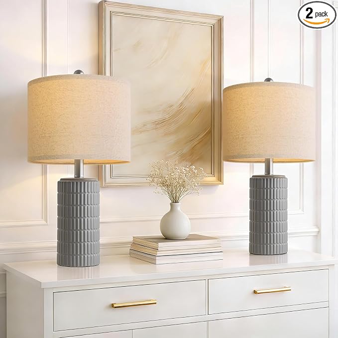 PoKat 20.75'' Ceramic Small Table Lamps by Pokat