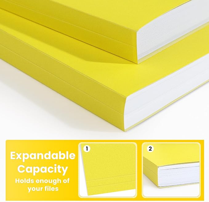 SUNEE File Folders, 18 Pack Manilla Folders 8.5 x 11, Colored File Folders Home - Image 4