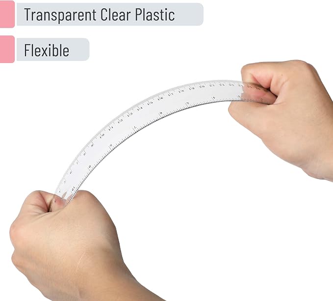 Mr. Pen- Bulk Plastic Rulers, 12 Inch, 50 Pack, Easy-to-Read Markings | - Image 3