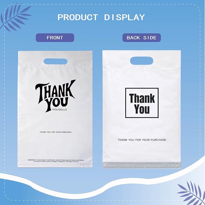 POLYSELLS Thank You Poly Mailers 14.5x19 inches 50 Pcs Waterproof Self-Sealing - Image 6