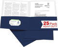 Zzrywuty 25 Packs Paper Blue Folders by Zzrywuty