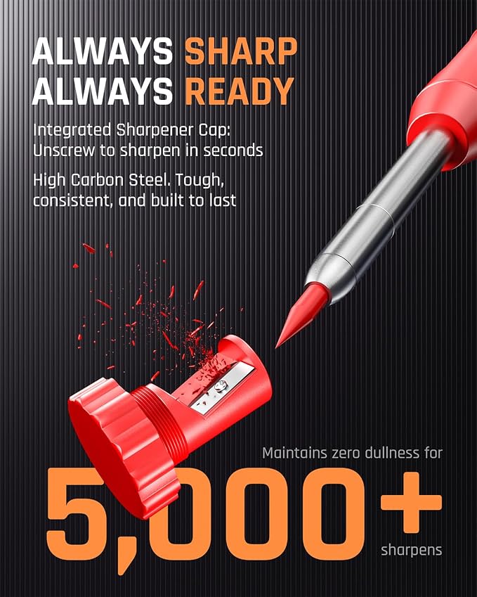 Nicpro 12 Pack Carpenter Pencil - Image 3