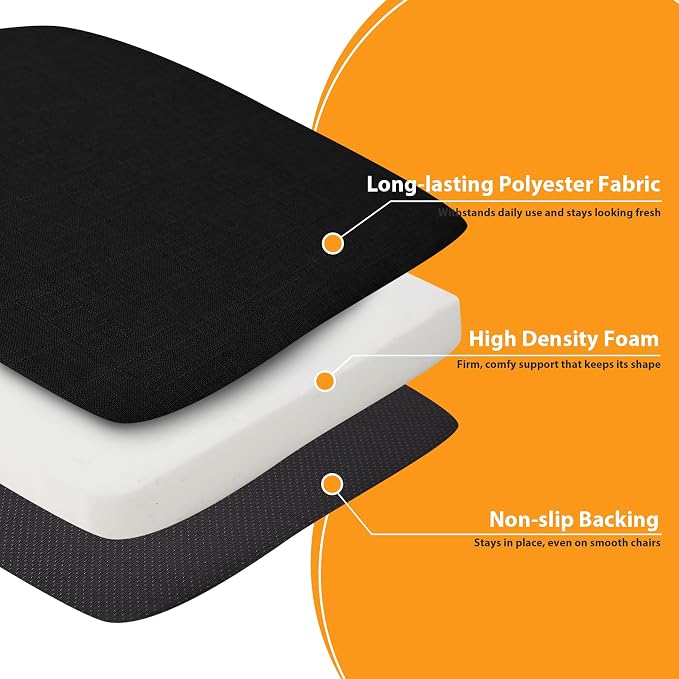 Ruqmuis Chair Cushions for Dining Chairs, D-Shaped Chair Pads - Image 4