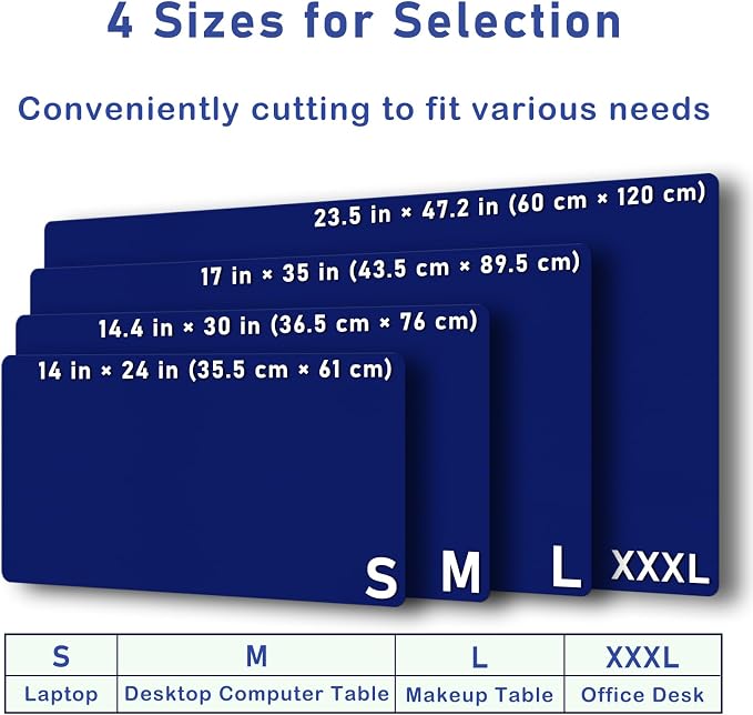 Boutilon Leather Desk Pad Protector, Non-Slip Mouse Pad, Laptop Desk Pad - Image 6