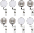 JANYUN 50 Pcs Retractable Badge Reel Clips Holder by JANYUN