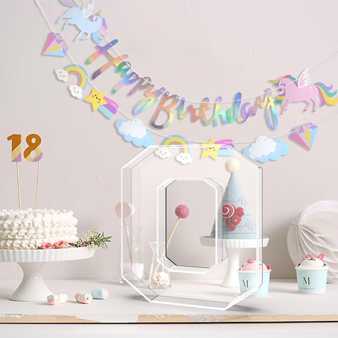 13.8" Acrylic Number Charcuterie Tray, Fillable Number Charcuterie Box - Image 4