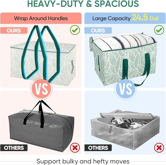 BALEINE 4-Pack Oversized Moving Bags - Image 4