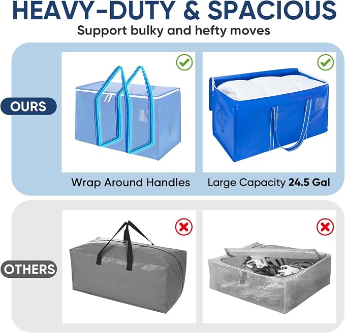BALEINE 2-Pack Oversized Moving Bags - Image 4