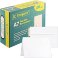 Xxcxpark Blank White Cards, 100 Qty 5.25 x 7.25 inches Printable A7 Envelopes & by Xxcxpark