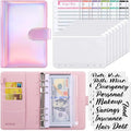 SKYDUE Budget Binder with Cash Envelopes, A6 Size, 20-Page Capacity, 8 Dividers by SKYDUE