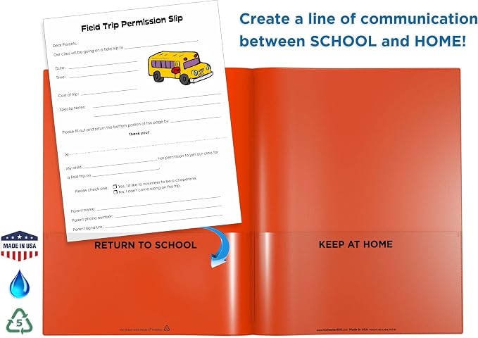 Nicky's Folders® English Communicator, Parent-Teacher Folder, Patented - Image 2
