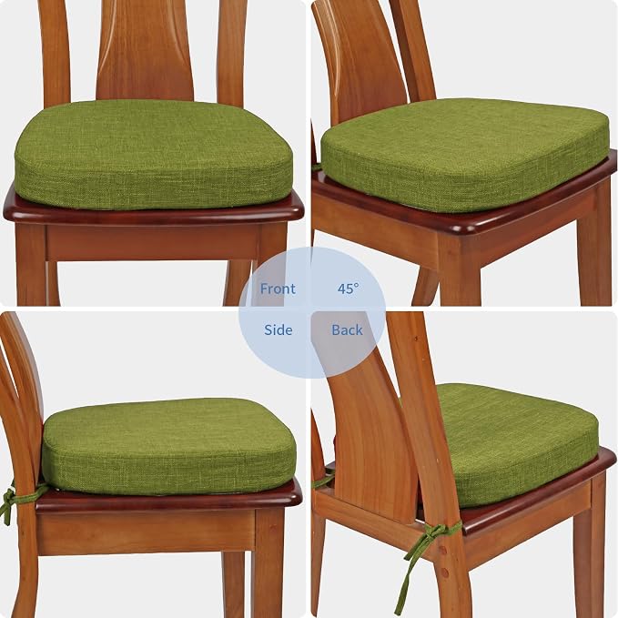 BUYUE Thickened 2.5" Dining Chair Cushions Set of 6, U-Shape High Density Foam - Image 4